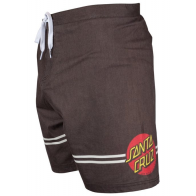 SANTA CRUZ BOARDSHORT UOMO CLASSIC DOT BOARDIE WASHED BLACK