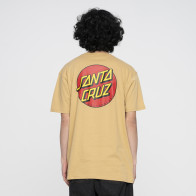 SANTA CRUZ T-SHIRT UOMO CLASSIC DOT CHEST PARCHMENT