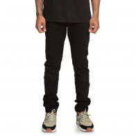 DC PANTALONI UOMO WORKER SLIM STRETCH BLACK RINSE