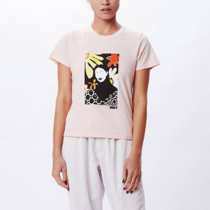 OBEY T-SHIRT DONNA DARK ENTRY ORGANIC CHAMPAGNE