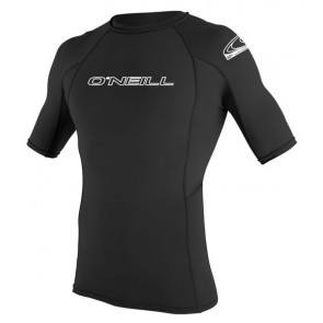 O'NEILL LICRA UOMO BASIC SKINS S/S RASH GUARD BLACK