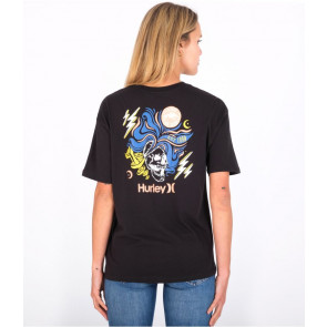 HURLEY T-SHIRT DONNA SHROOMED BOYFRIEND CAVIAR