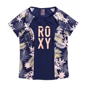 ROXY LICRA BAMBINA FASHION MED BLUE FULL FLORAL BIG SW