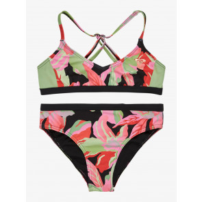 ROXY BIKINI RAGAZZA ACTIVE ANTHRACITE THE MOVES FLORAL