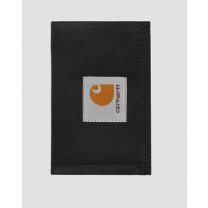 CARHARTT WIP PORTAFOGLI UOMO ALEC WALLET BLACK