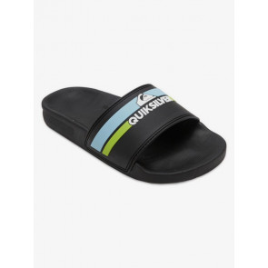 QUIKSILVER INFRADITO RAGAZZO RIVI SLIDE BLACK/ORANGE/BLUE