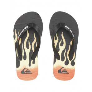 QUIKSILVER INFRADITO RAGAZZO MOLOKAI FLAME BLACK BLACK YELLOW