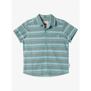 QUIKSILVER CAMICIA BAMBINO VIBRATIONS MARINE BLUE PATTERN