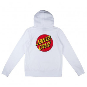 SANTA CRUZ FELPA DONNA CLASSIC DOT WHITE