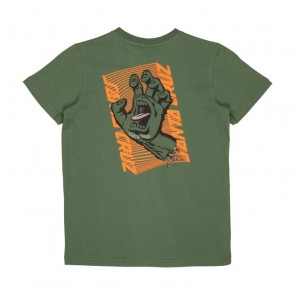 SANTA CRUZ T-SHIRT RAGAZZO YOUTH SPLIT STRIP HAND VINTAGE IVY