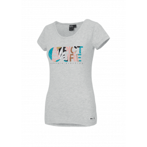 PICTURE T-SHIRT DONNA BASEMENT HEATHER LIGHT GREY MELANGE