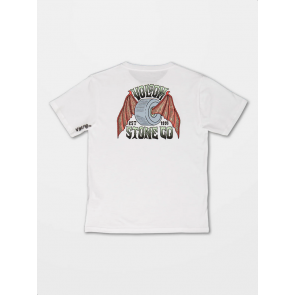 VOLCOM T-SHIRT RAGAZZO BAT WHEEL WHITE