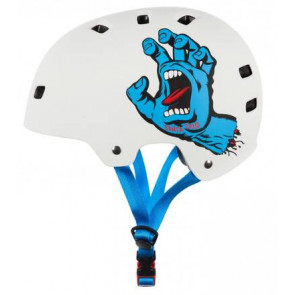 BULLET X SANTA CRUZ CASCO SCREAMING HAND ADULT MATT WHITE