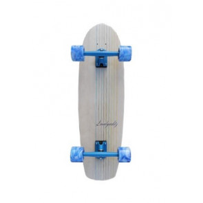 LANDYACHTZ LONGBOARD CRUISER BUTTER WHITE LINES  9.0" X 31.2" SURFSKATE