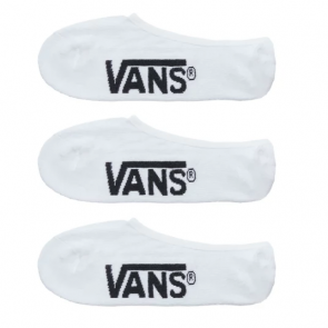 VANS CALZE CLASSIC SUPER NO SHOW WHITE (3 PAIA)