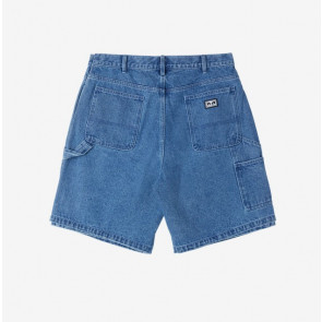 OBEY SHORTS UOMO  BIGWIG DENIM CARPENTER SHORT LIGHT INDIGO