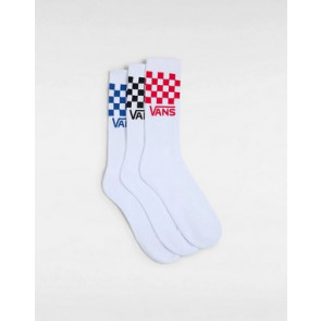 VANS CALZE CLASSIC CREW WHITE (3 PAIA)
