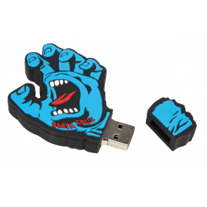 SANTA CRUZ  ACCESSORIES SCREAMING HAND MEMORY STICK BLUE