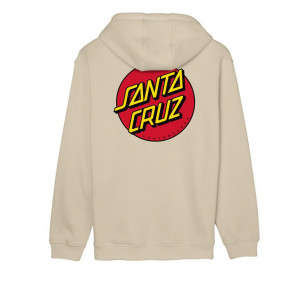 SANTA CRUZ FELPA UOMO CLASSIC DOT CHEST HOOD BLOND WOOD