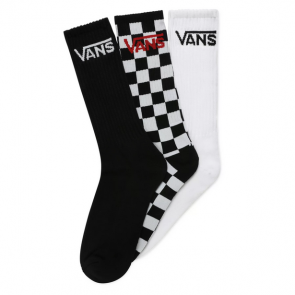 VANS CALZE CLASSIC CREW BLACK WHITE CHECKER (3 PAIA)