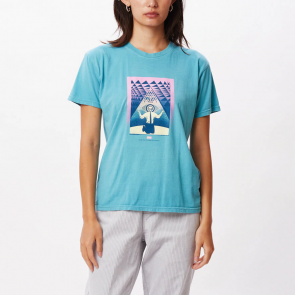 OBEY T-SHIRT DONNA CONFORMITY TRANCE 2 TURQUOISE TONIC