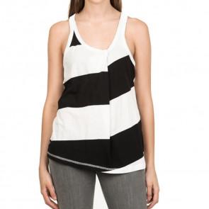 NIKITA CANOTTA DONNA CONTRA TANK WHITE/BLACK