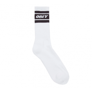 OBEY CALZE UOMO COOPER II SOCKS WHITE BLACK