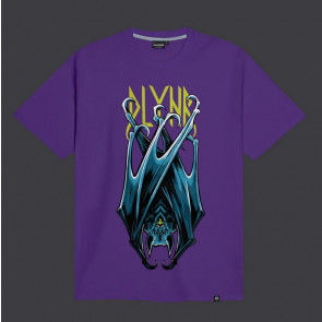 DOLLY NOIRE T-SHIRT UOMO COVID BAT TEE PURPLE