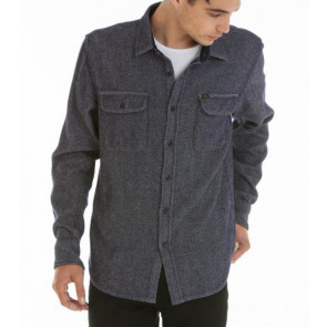 OBEY CAMICIA UOMO L/S DAVIN WOVEN NAVY
