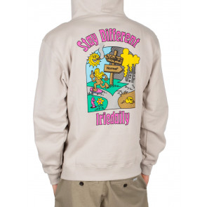 IRIEDAILY FELPA UOMO DIFFER NORMAL HOODIE CLOUD GREY
