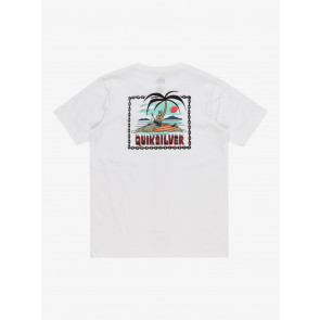 QUIKSILVER T-SHIRT RAGAZZO MAROONED WHITE