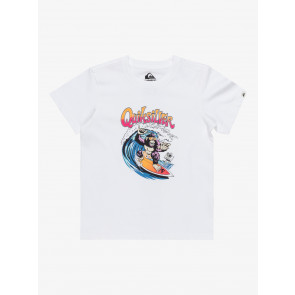 QUIKSILVER T-SHIRT BAMBINO KONG STORY WHITE
