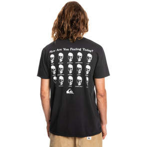 QUIKSILVER T-SHIRT UOMO HOW ARE YOU FEELING BLACK
