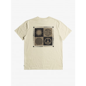 QUIKSILVER T-SHIRT UOMO PEACE PHASE OYSTER WHITE