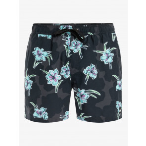 QUIKSILVER BOARDSHORT UOMO EVERYDAY STRAIGHT VOLLEY 15" BACKYARDS BLACK