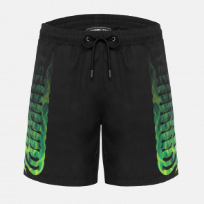 PROPAGANDA BOARDSHORT UOMO FLAMES SWIMTRUNK BLACK