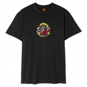SANTA CRUZ T-SHIRT UOMO GUZMAN DINING DOT BLACK