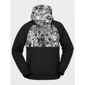 VOLCOM FELPA UOMO HYDRO RIDING BLACK WHITE