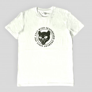 EAST WIND T-SHIRT UOMO ROUND CAT OFF WHITE