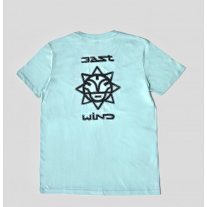 EAST WIND T-SHIRT UOMO LOGO CARRIBEAN BLUE