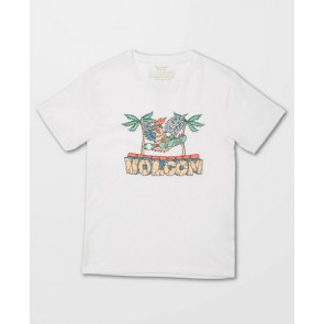 VOLCOM T-SHIRT RAGAZZO ROOSTING BSC WHITE