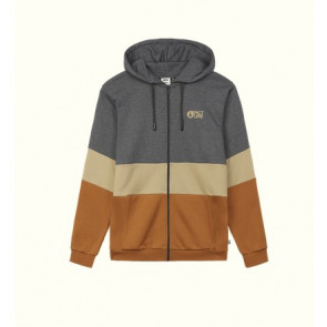 PICTURE FELPA UOMO KLOB ZIP HOODIE DARK GREY MELANGE