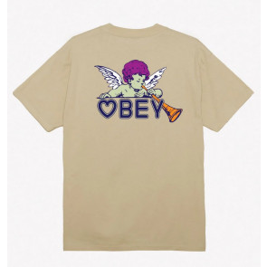 OBEY T-SHIRT UOMO BABY ANGEL SAND
