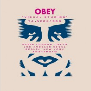 OBEY T-SHIRT UOMO VISUAL STUDIES TEE CREAM