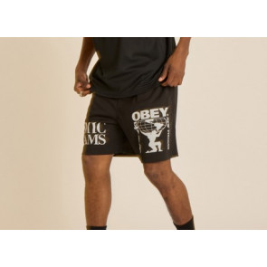 OBEY SHORTS UOMO EASY COSMIC DREAMS MESH SHORT BLACK