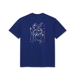 POLAR T-SHIRT UOMO LIFE IN A BUBBLE DEEP ROYAL BLUE