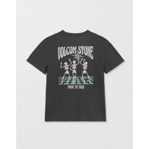 VOLCOM T-SHIRT DONNA LOCK IT UP TEE VINTAGE BLACK