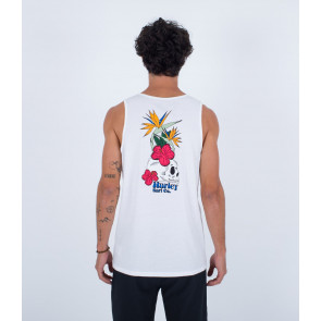 HURLEY CANOTTA UOMO EVERYDAY BIRDIES TANK WHITE