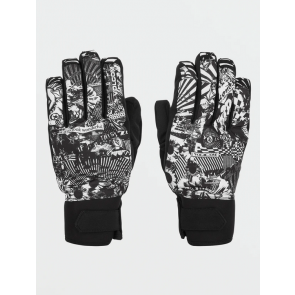 VOLCOM GUANTI SNOWBOARD UOMO V.CO NYLE GLOVE BLACK WHITE