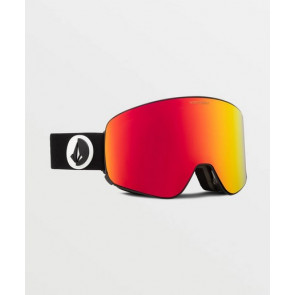 VOLCOM MASCHERA SNOWBOARD ODYSSEY GLOSS BLACK/RED CROME